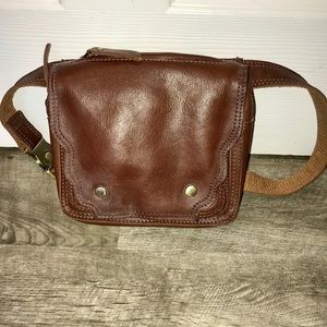 Happy Cow leather Fanny pack waist belt